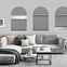 Double Cell Blackout Arch Window Shades 7322 Thumbnail