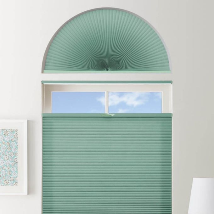 Double Cell Light Filtering Arch Window Shades 7330