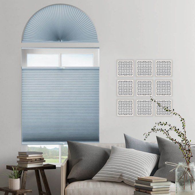 Double Cell Light Filtering Arch Window Shades 7332