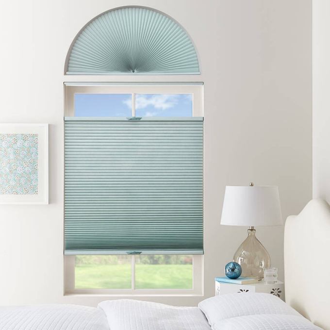 Double Cell Light Filtering Arch Window Shades 7334