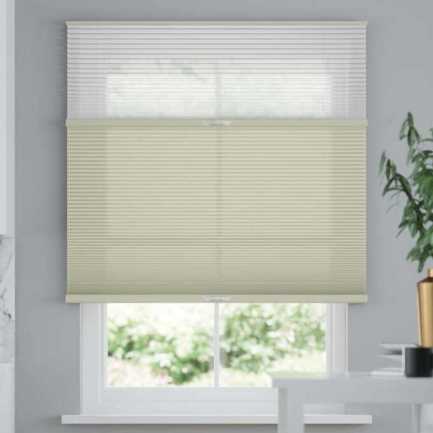 Premium Two Fabric Top-Down Bottom-Up Light Filtering Cellular Shades 9223 Thumbnail