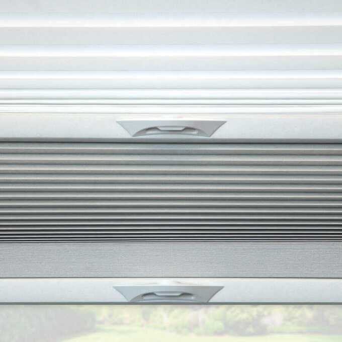 Premium Two Fabric Top-Down Bottom-Up Light Filtering Cellular Shades 9228