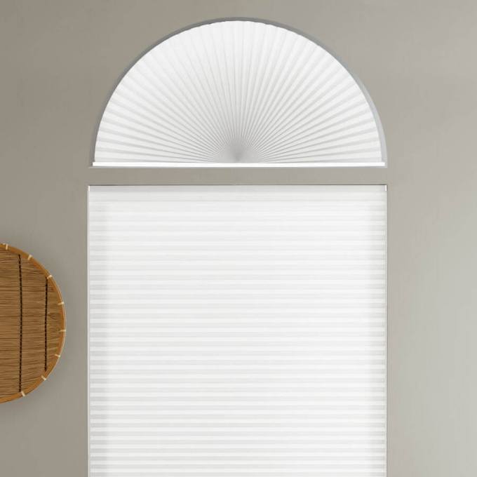 Single Cell Light Filtering Arch Window Shades
