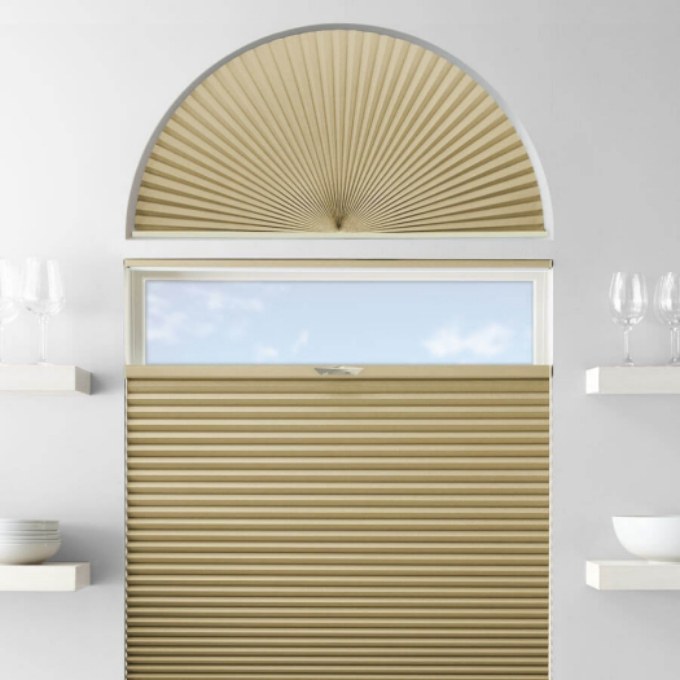 Single Cell Blackout Arch Window Shades 7305
