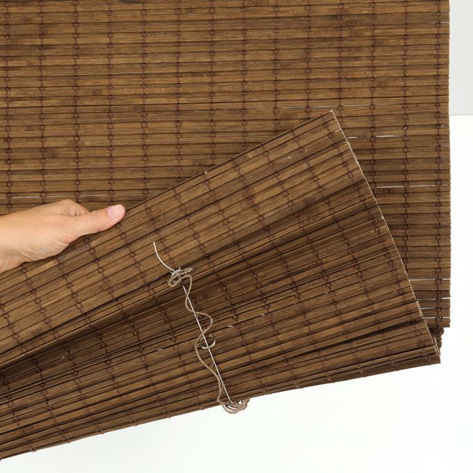 Stores en bois tissé/bambou sans cordon avantage 6825