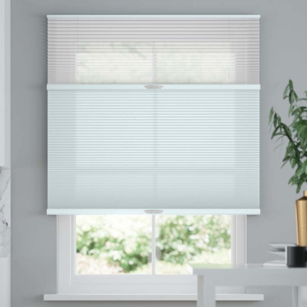 Premium Two Fabric Top-Down Bottom-Up Light Filtering Cellular Shades