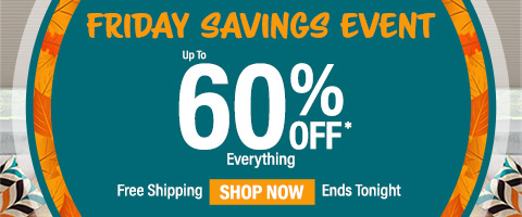 Up to 60% off everything no minimums