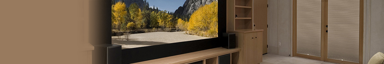 Buy custom media room shades for a perfect fit in your window