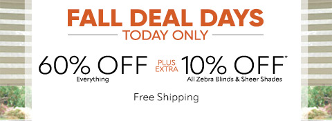 Current sale at Select Blinds Canada